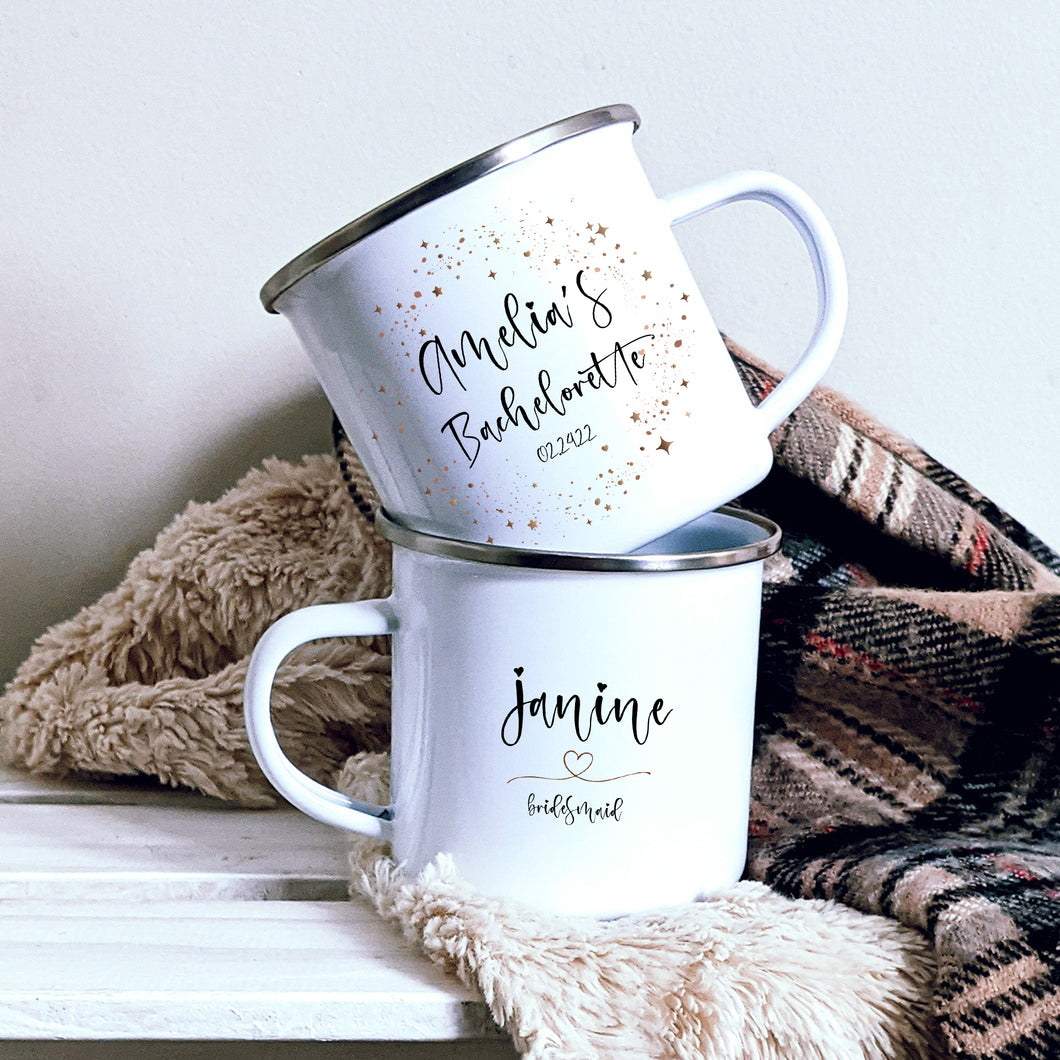 Personalized Bachelorette Party Camping Mug