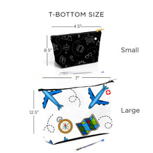 Unique Zippered Pouch: Travel Bag, Makeup Bag, Essentials Holder, Canvas Pouch