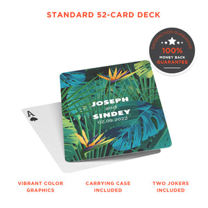 Personalized Hawaiian Tropical Playing Cards