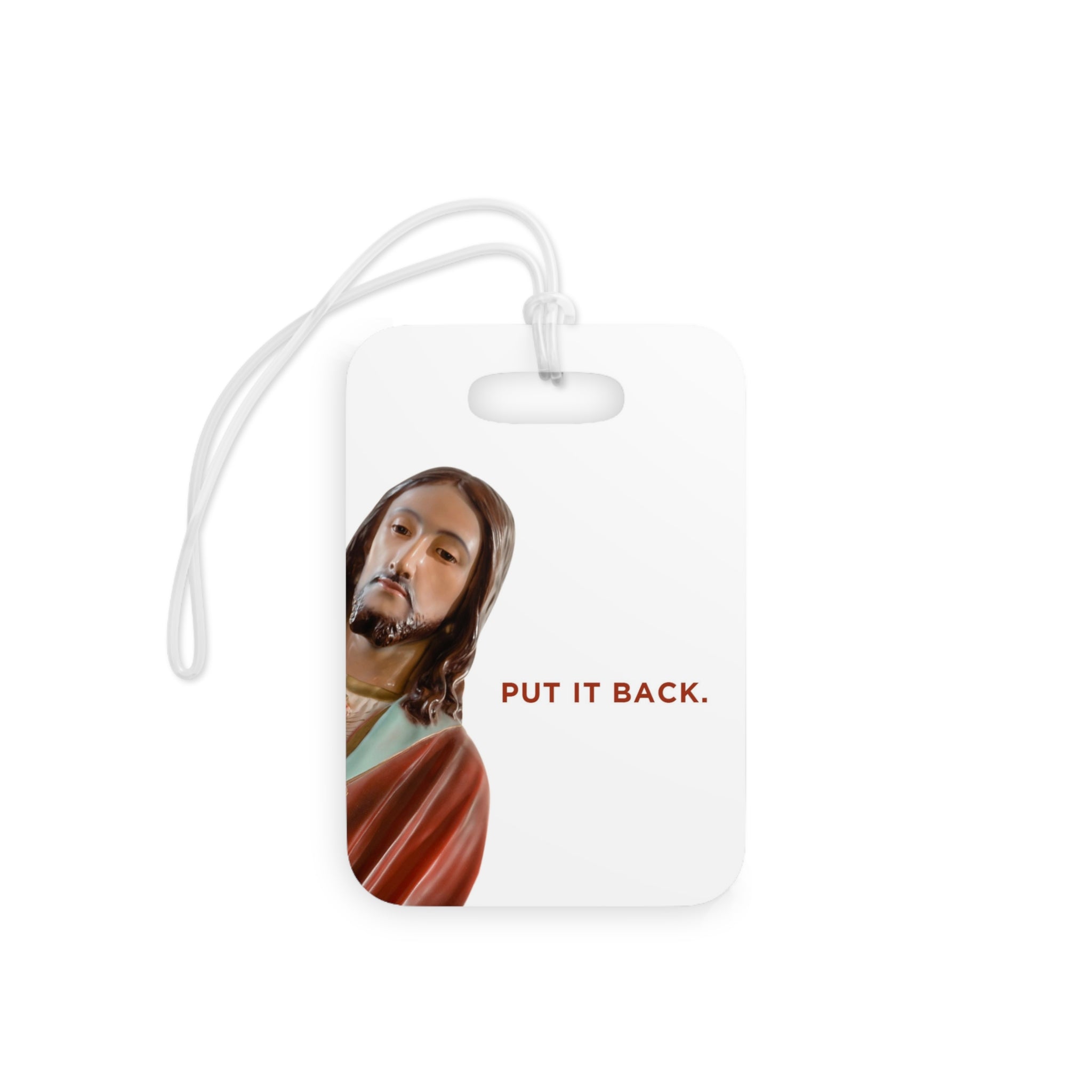 Jesus Is Watching Luggage Tag