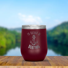 I'd Rather Be Boating Stainless Steel Tumbler