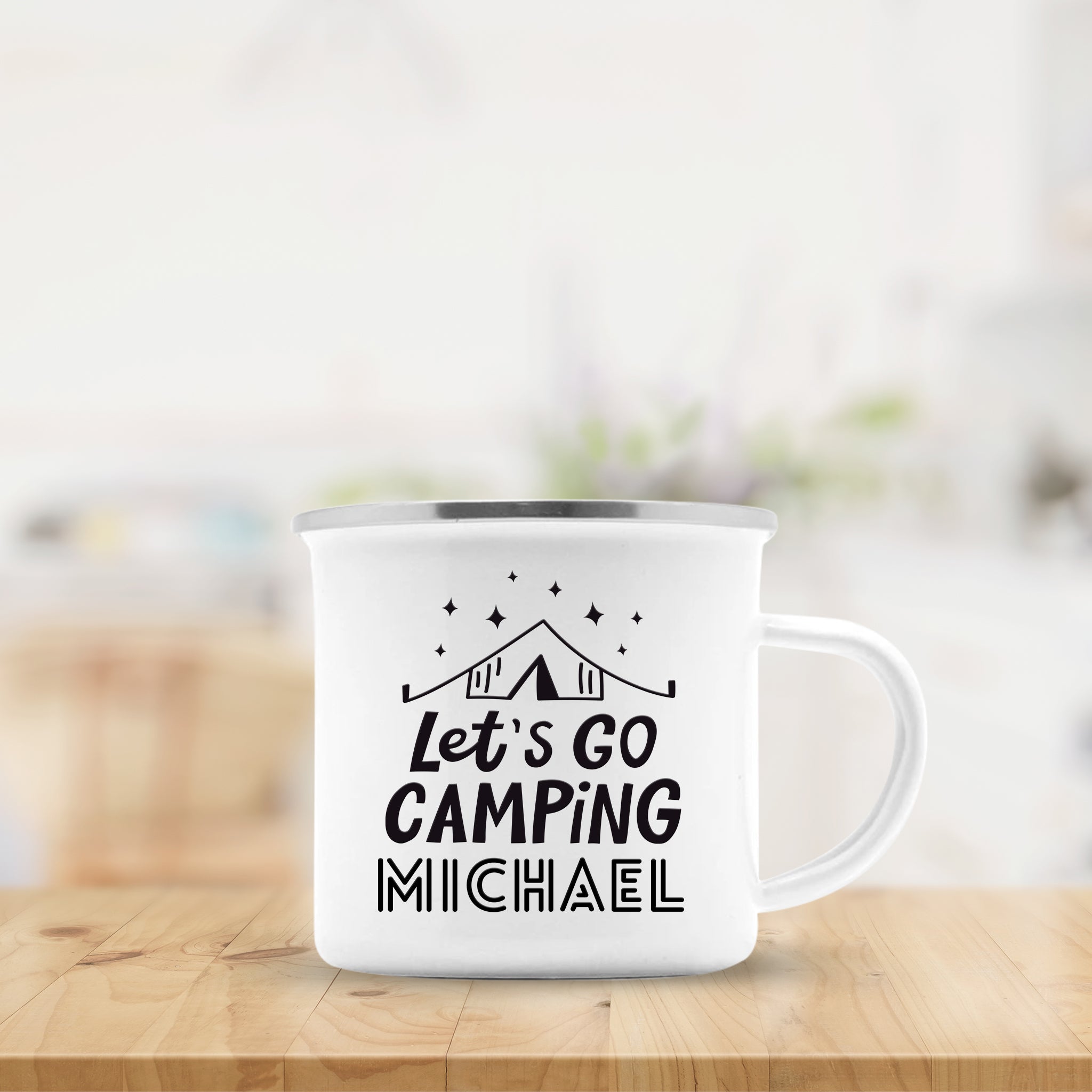 Let's Go Camping Personalized Mug