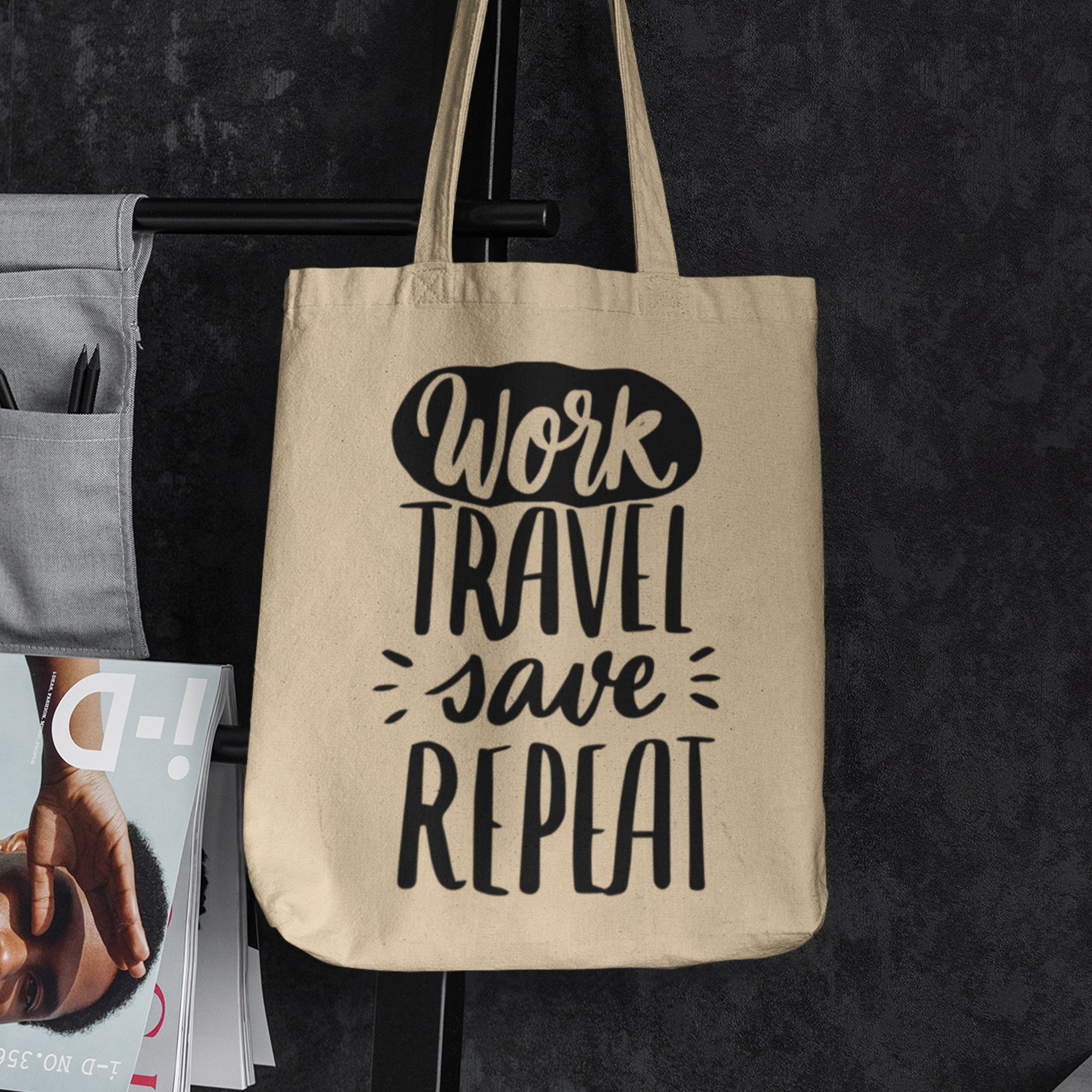 Work Save Travel Repeat Adventure Travel Tote Bag