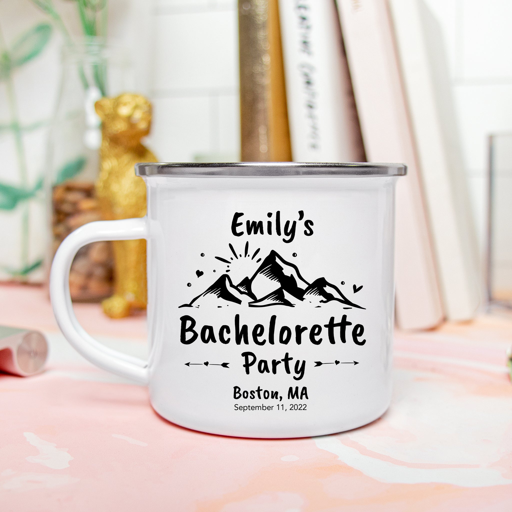 Bachelorette Personalized Enamel Mug