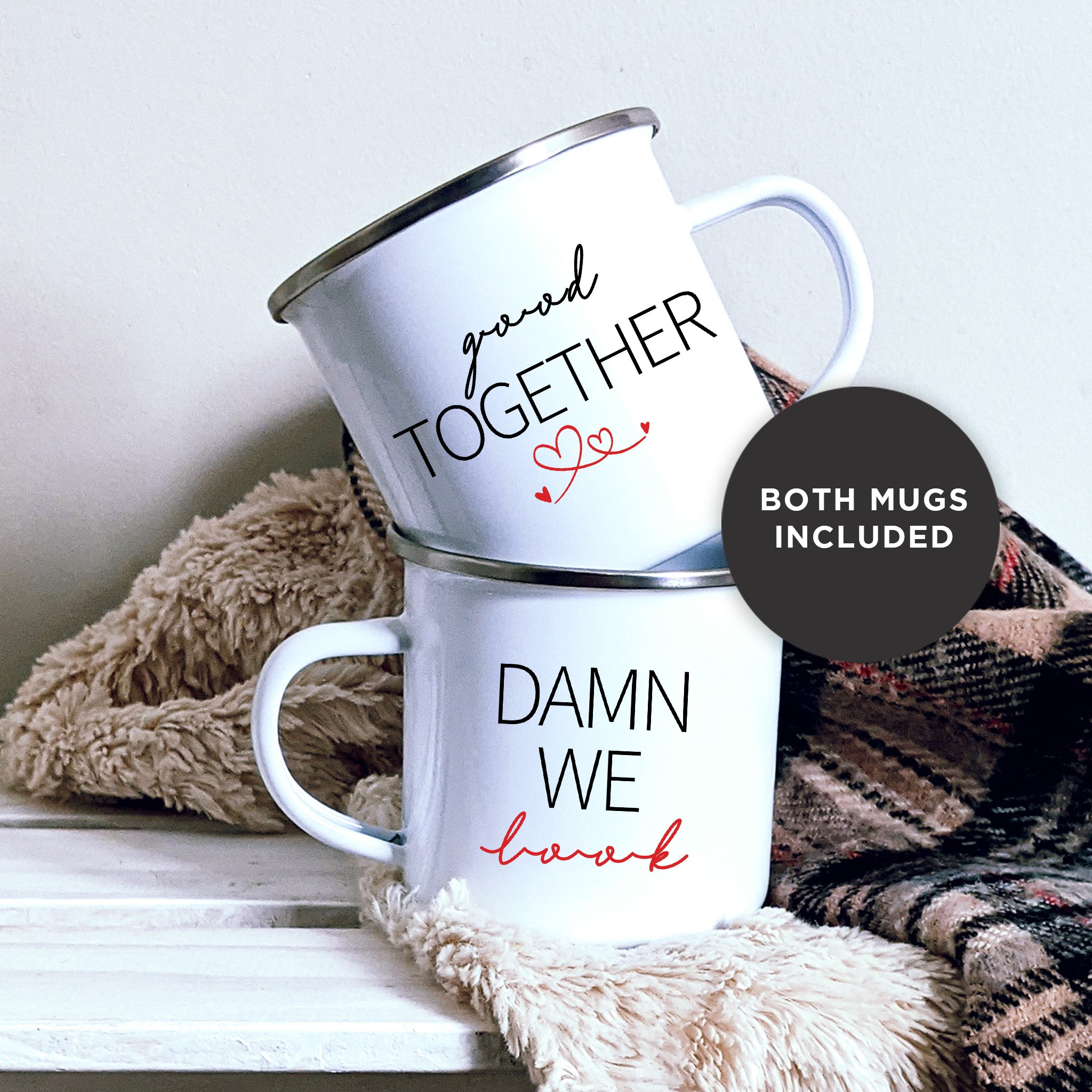 Good Together Couple's Mugs Gift Set (Two Mugs Included)