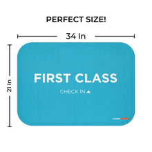 First Class Check In Bath Mat - Funny Bathroom Decor