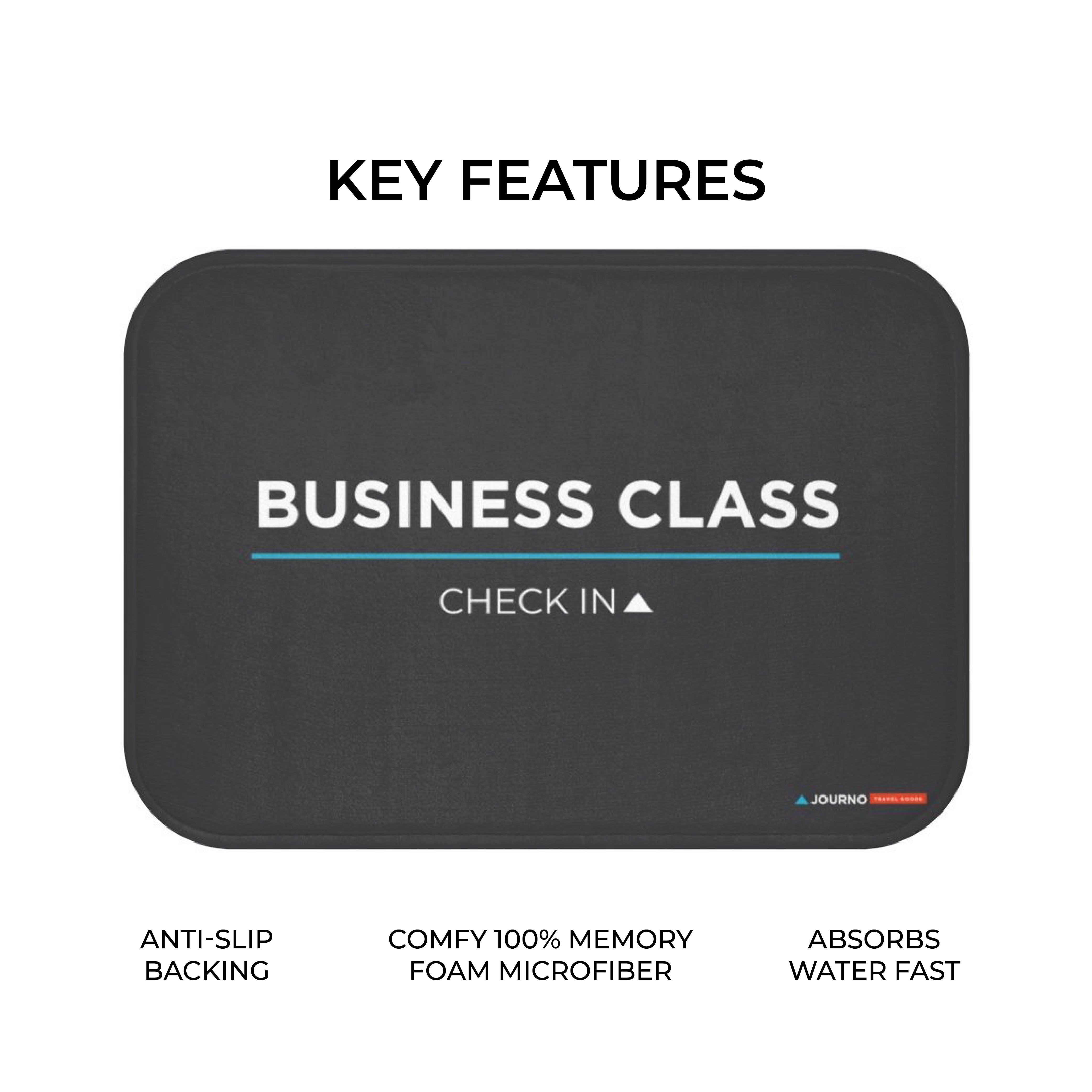 Business Class Check In - Funny Bath Mat