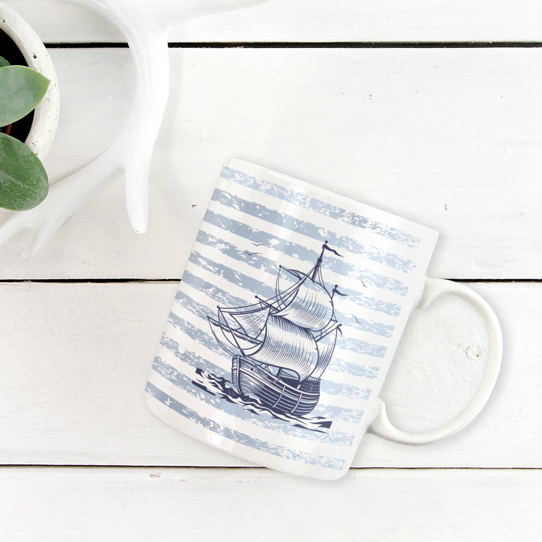 Vintage Nautical Captain Mug