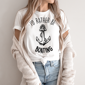 I'd Rather Be Boating - Anchor T-Shirt