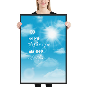 Time For Another Adventure Framed Quote Poster