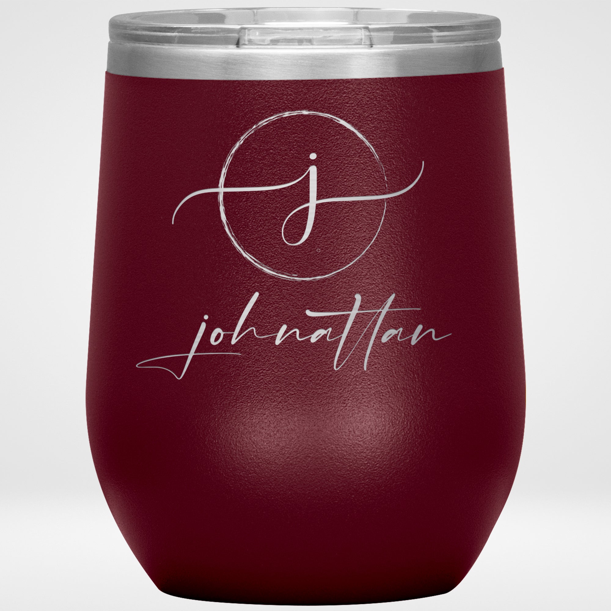 Monogram 12oz Travel Wine Tumbler