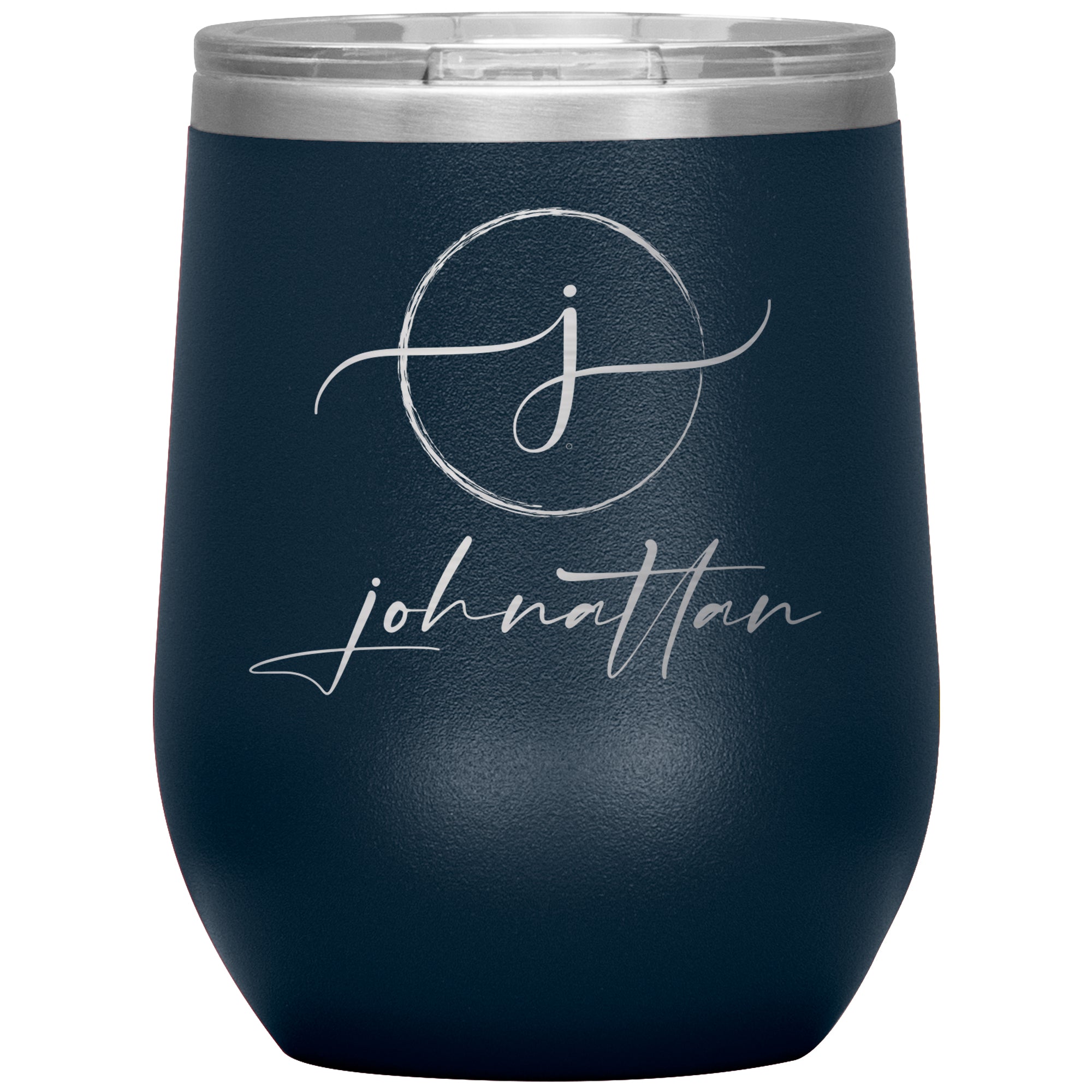 Monogram 12oz Travel Wine Tumbler