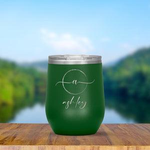 Monogram 12oz Travel Wine Tumbler