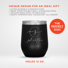 Monogram 12oz Travel Wine Tumbler