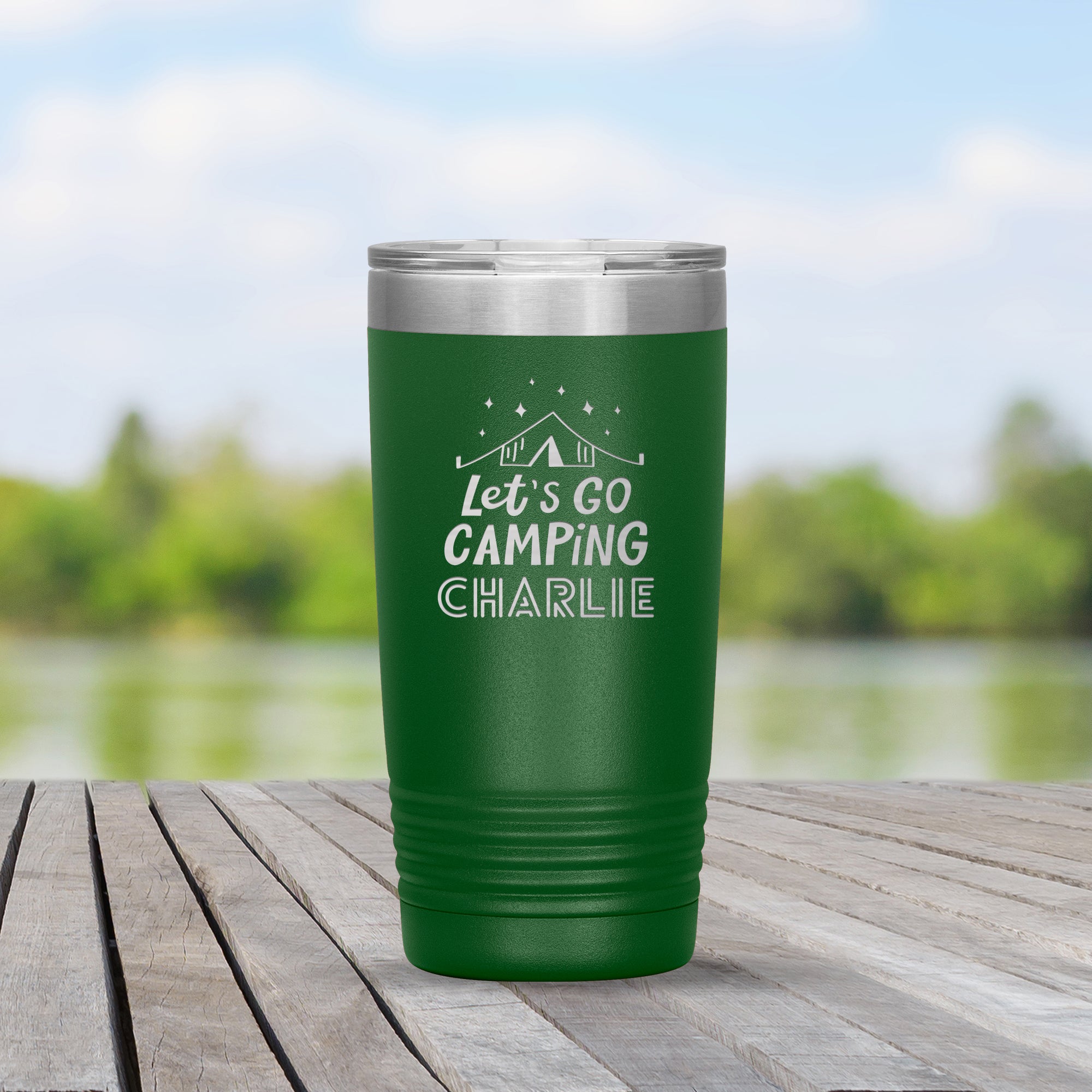 Let's Go Camping! Personalized Tumbler