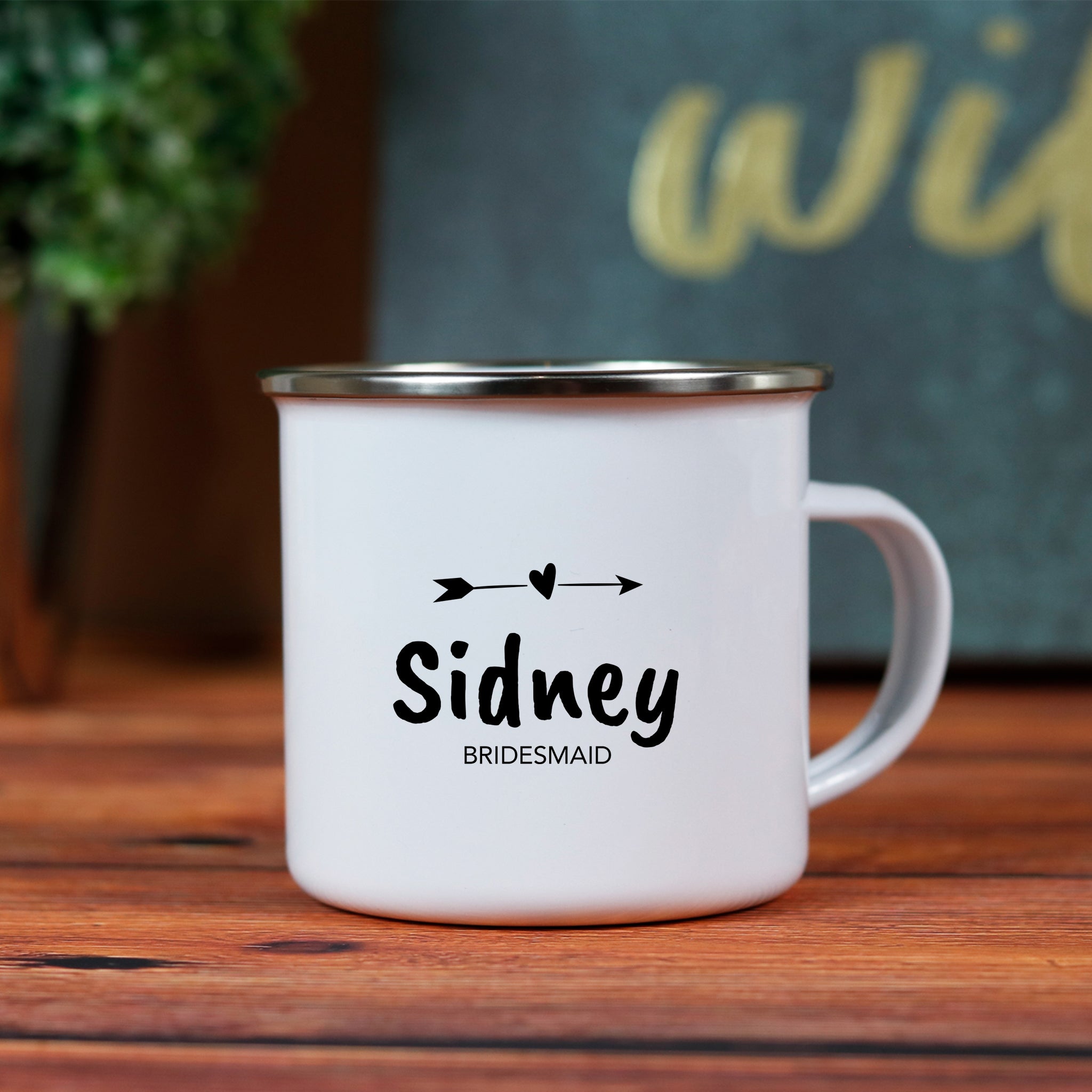 Bachelorette Personalized Enamel Mug