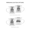 Personalized Camping Enamel Mug for Cat Moms