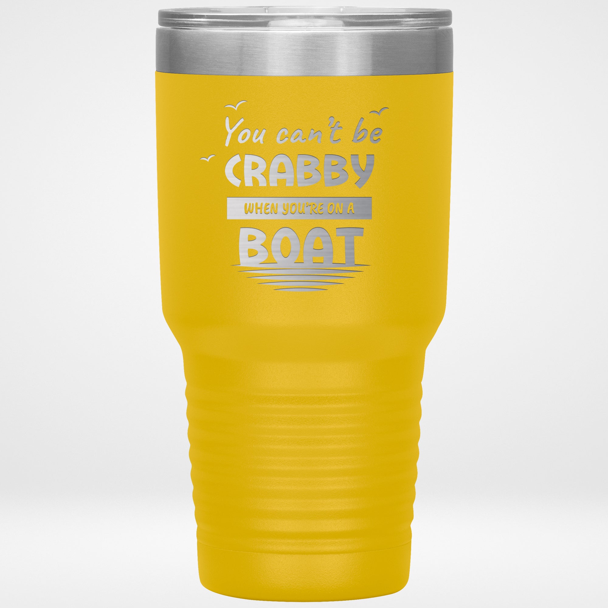 30oz Tumbler Can't Be Crabby Funny Travel Mugs