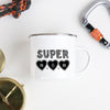 Super Mom Enamel Camping Mug