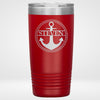 Personalized Anchor & Rope Travel Tumbler
