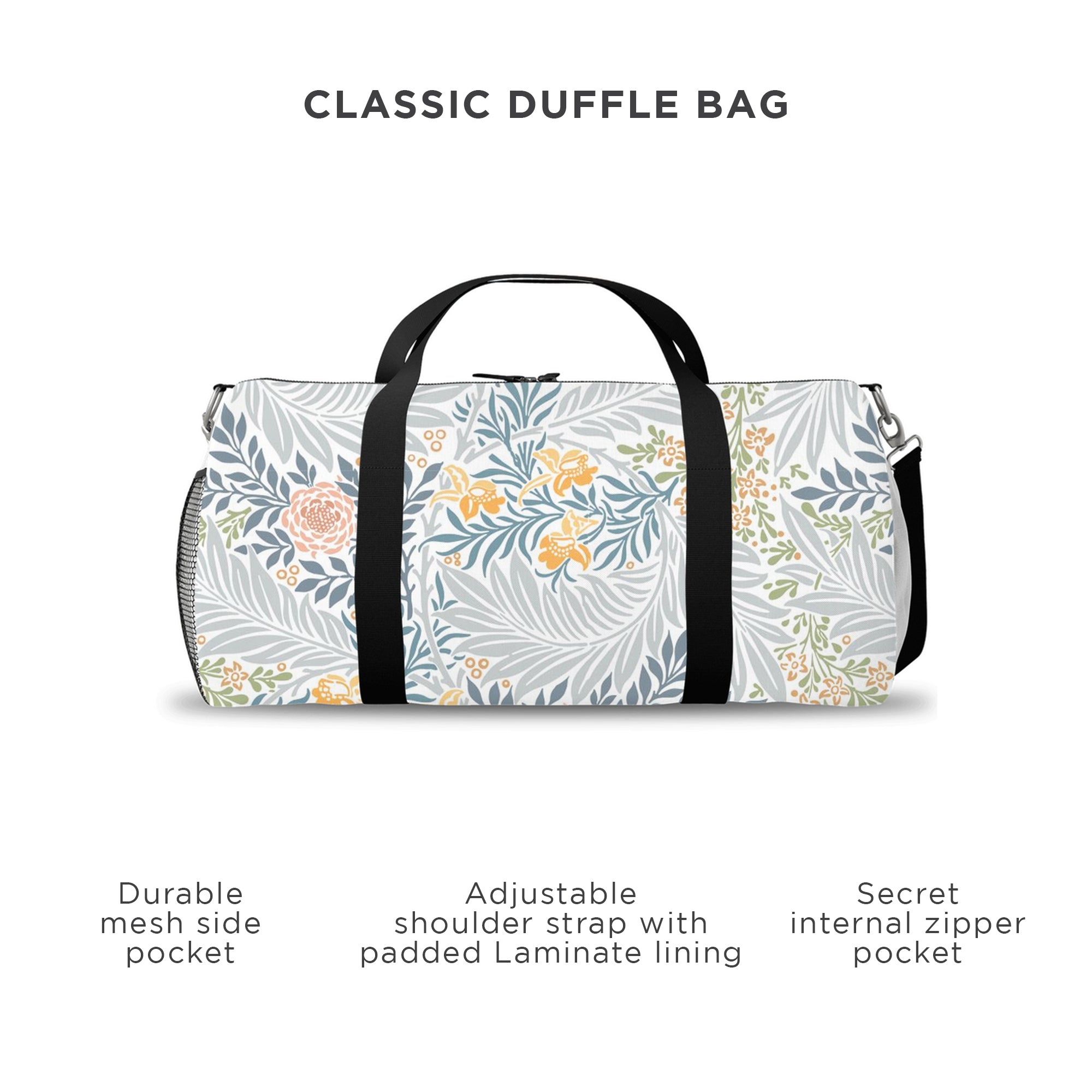 Floral Duffle Weekender Bag