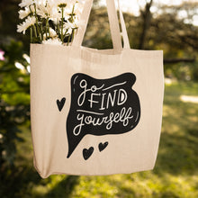 Go Find Yourself Cotton Tote Bag
