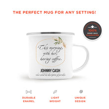 Johnny Cash Paradise Enamel Camping Mug