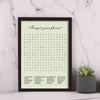 Travel Word Search - Cute Art For Bathroom Or Any Room