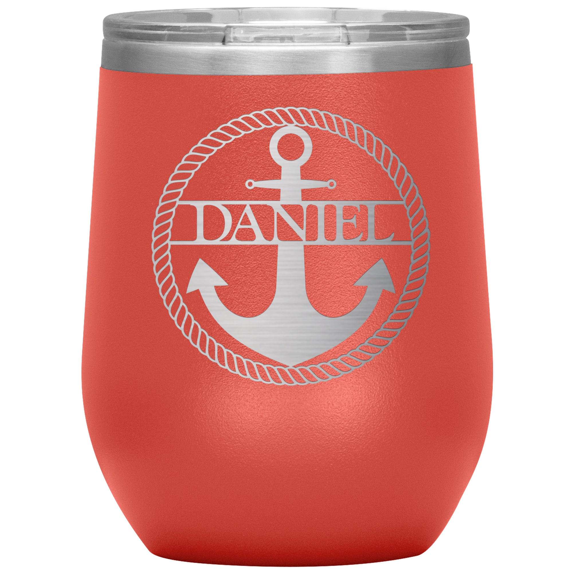 Nautical Anchor & Rope Wine Tumbler (Personalized!)