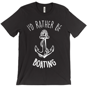 I'd Rather Be Boating - Anchor T-Shirt