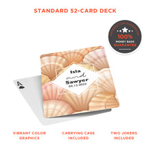 Personalized Seashell Playing Cards