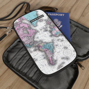 Personalized International World Map Travel Wallet