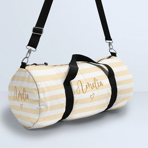 Striped Weekender Bag