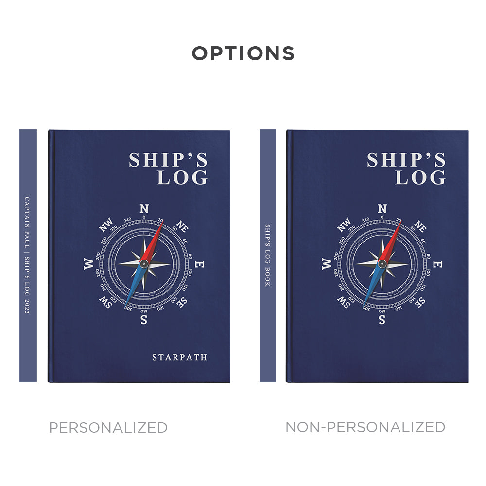 Nautical Compass Ship's Log Notebook