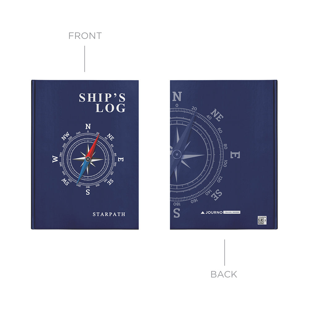 Nautical Compass Ship's Log Notebook