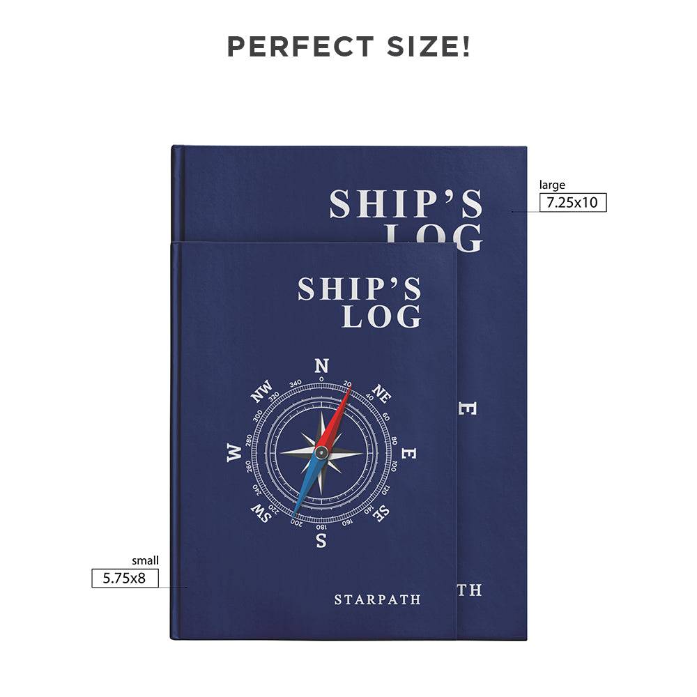 Nautical Compass Ship's Log Notebook