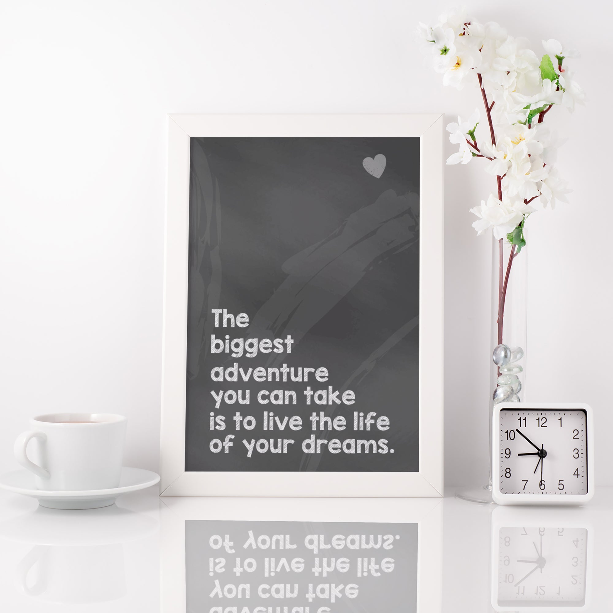 The Biggest Adventure Framed Travel Quote Poster