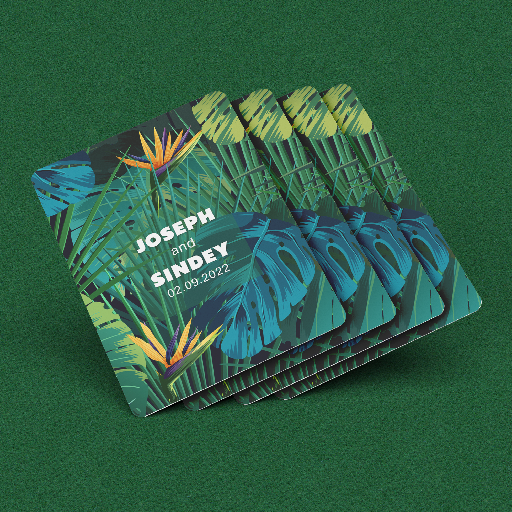 Personalized Hawaiian Tropical Playing Cards