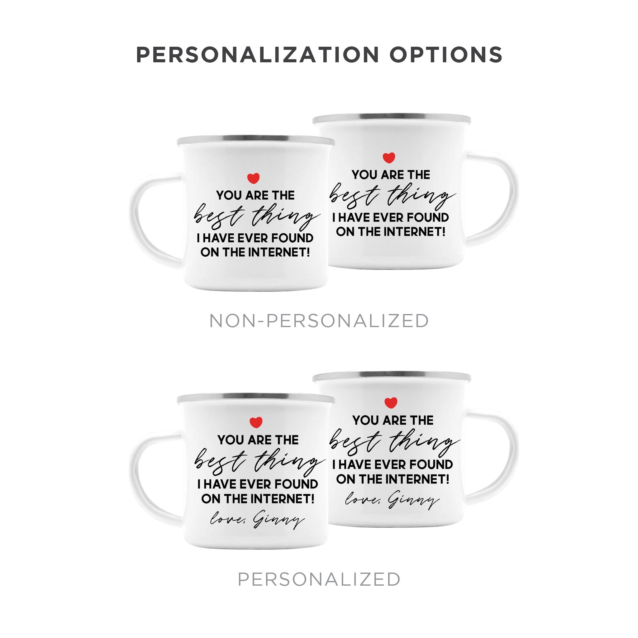 Personalized Online Dating Camp Mug