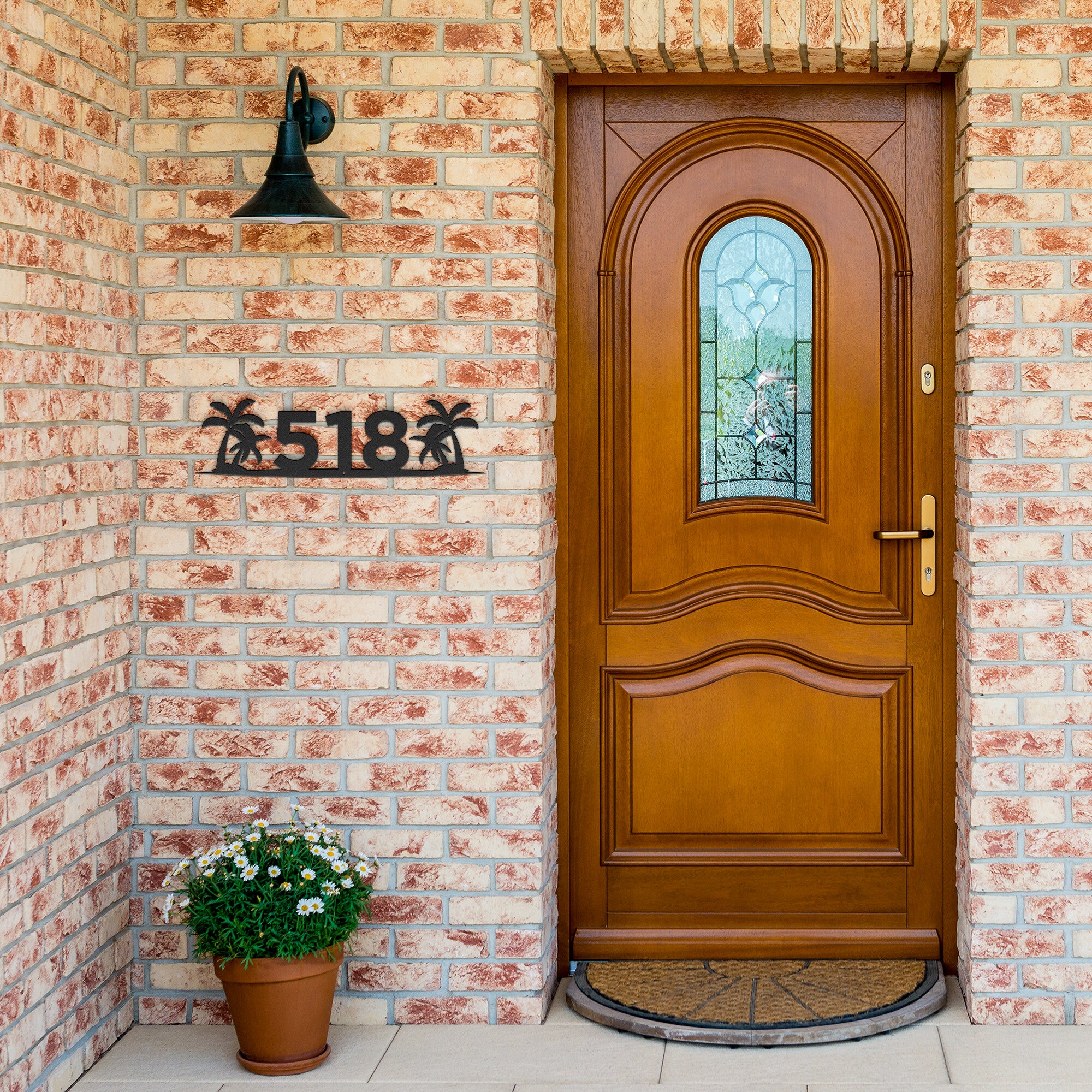 Personalized Palm Tree Address Sign