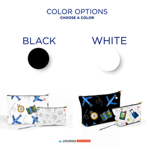 Unique Zippered Pouch: Travel Bag, Makeup Bag, Essentials Holder, Canvas Pouch