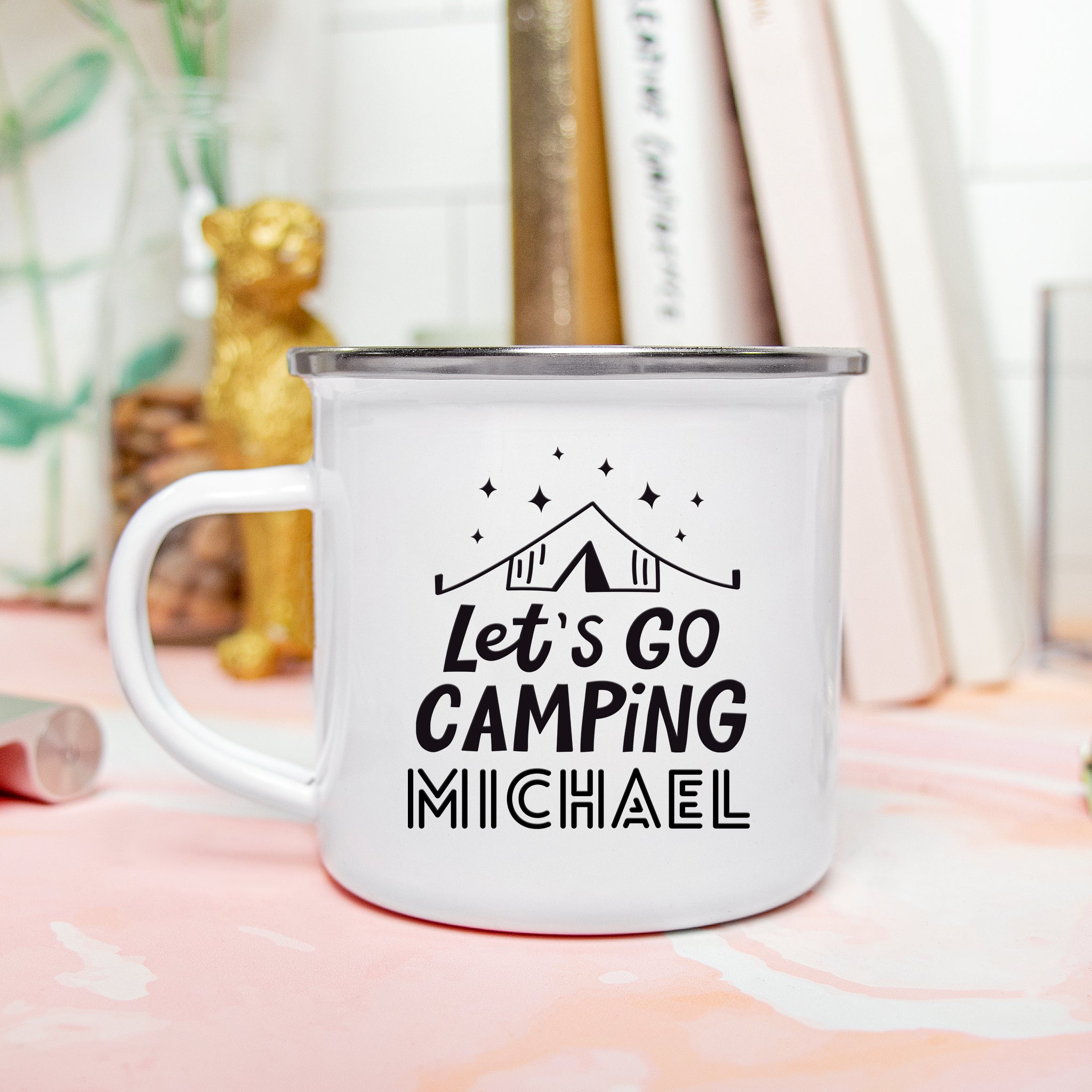 Let's Go Camping Personalized Mug