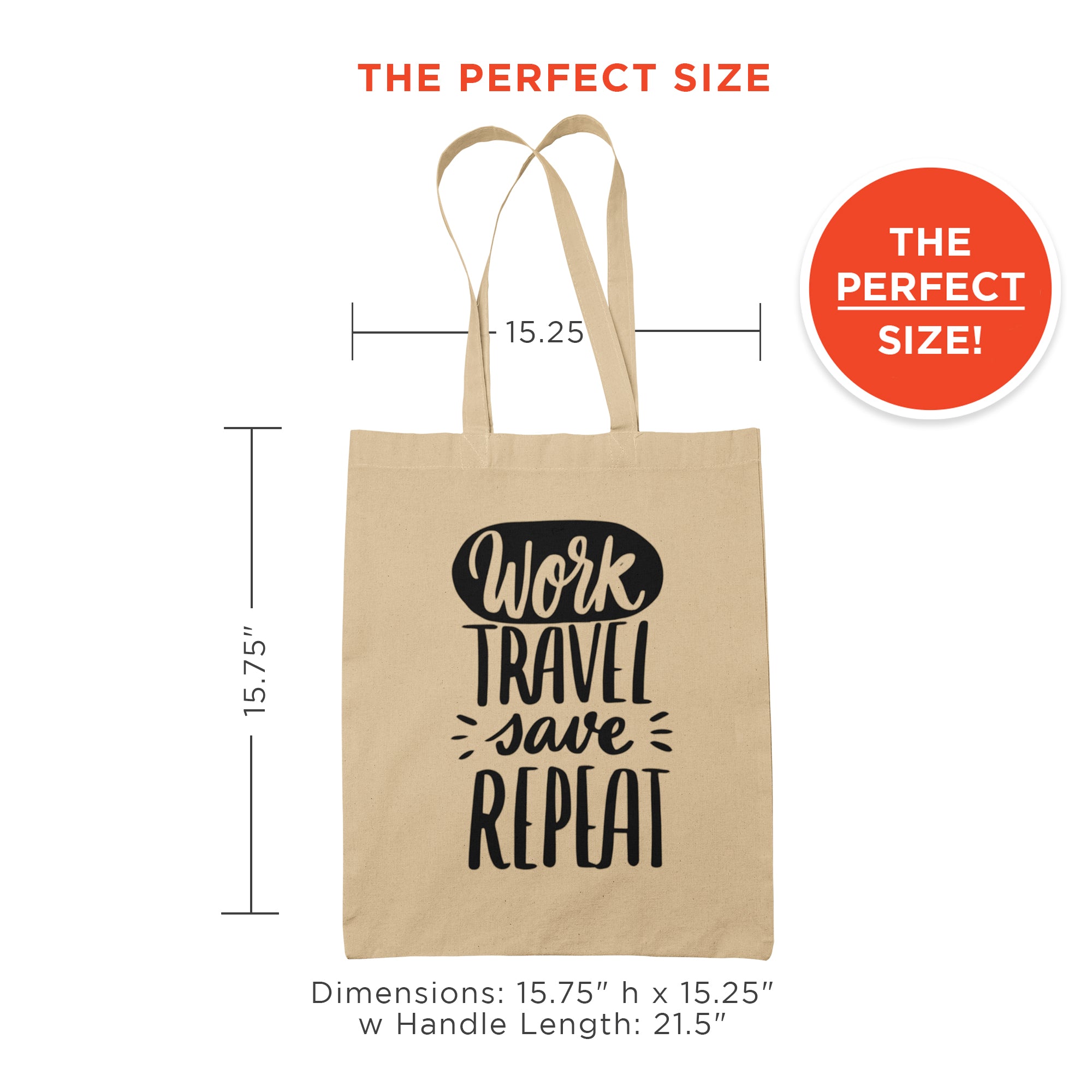 Work Save Travel Repeat Adventure Travel Tote Bag