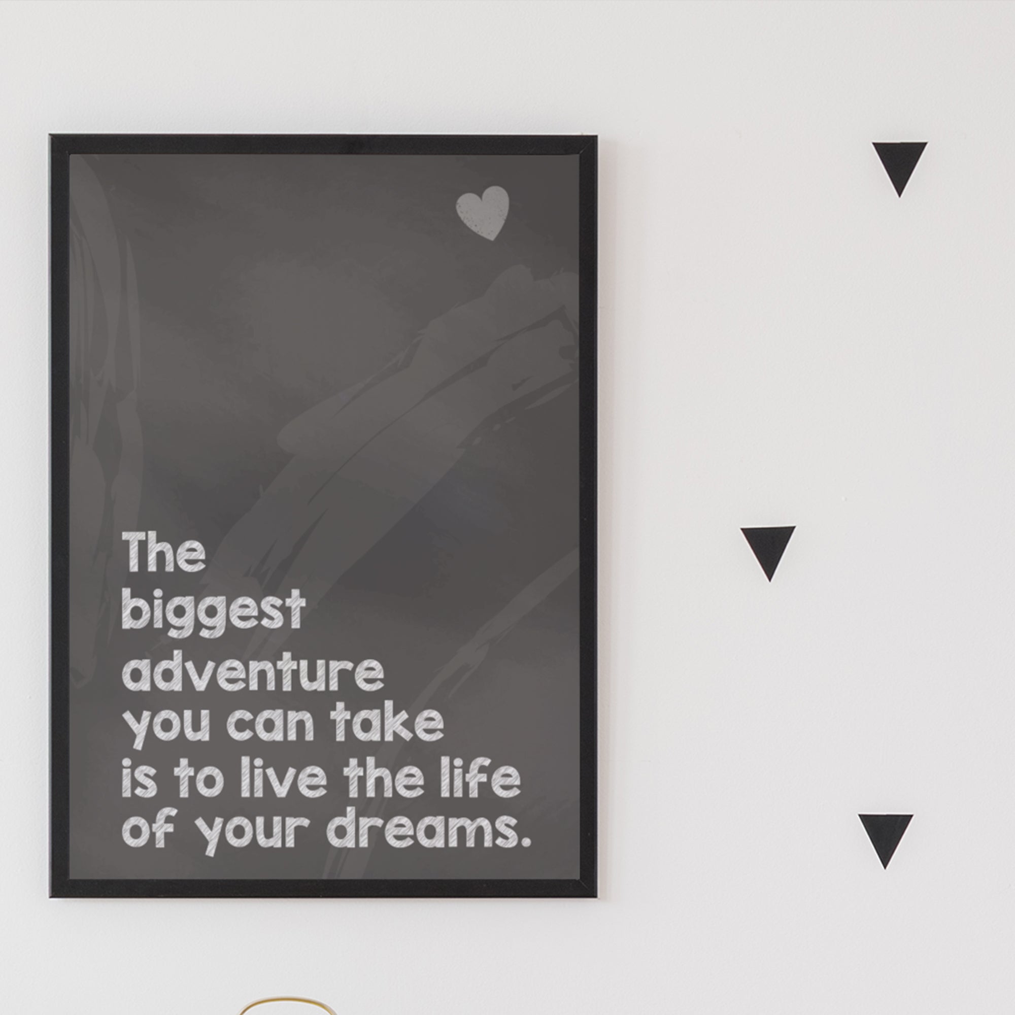 The Biggest Adventure Framed Travel Quote Poster