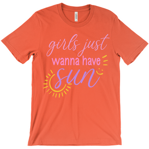 Girls Just Wanna Have Fun Shirt, Colorful Fun Girls Shirt