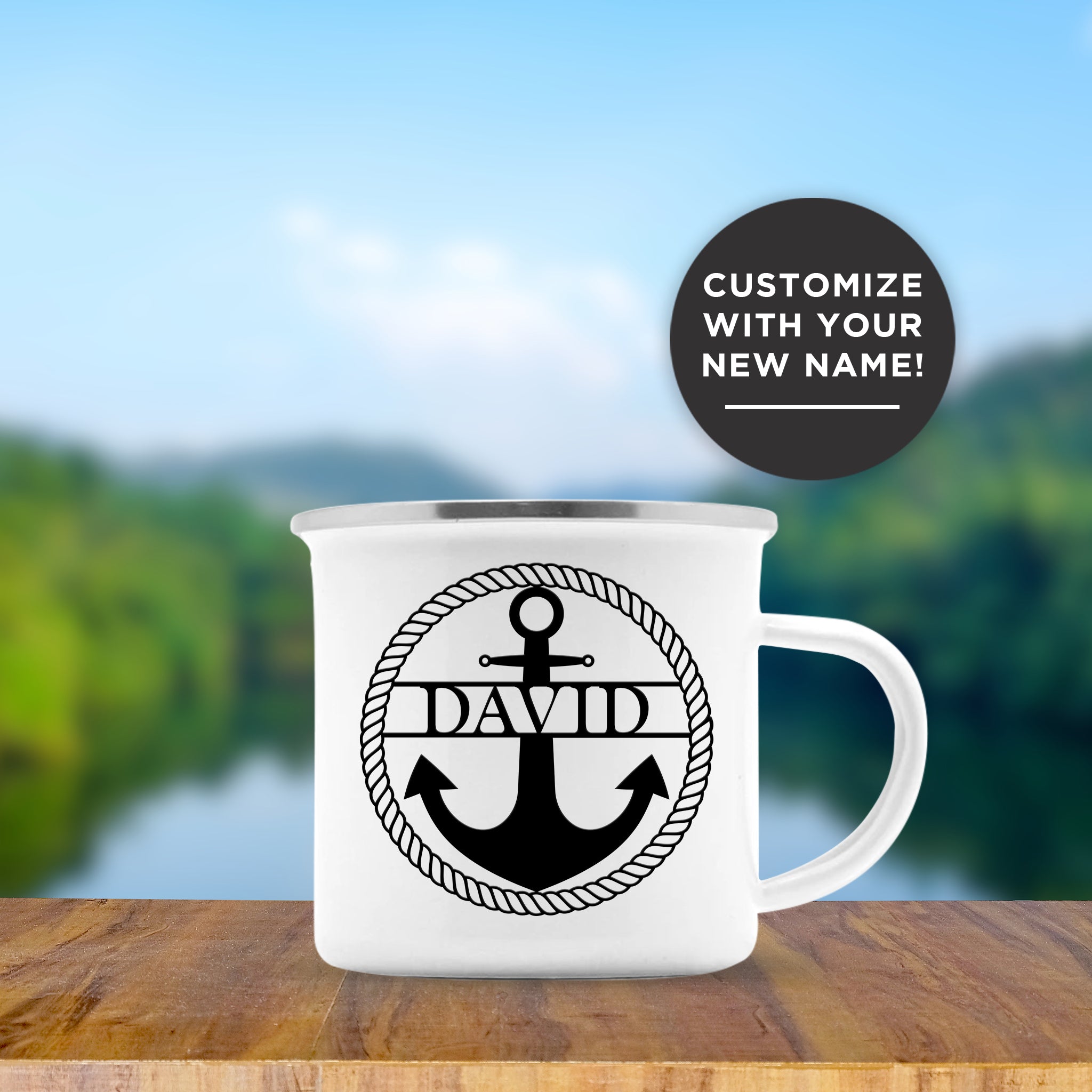 Personalized Anchor Mug