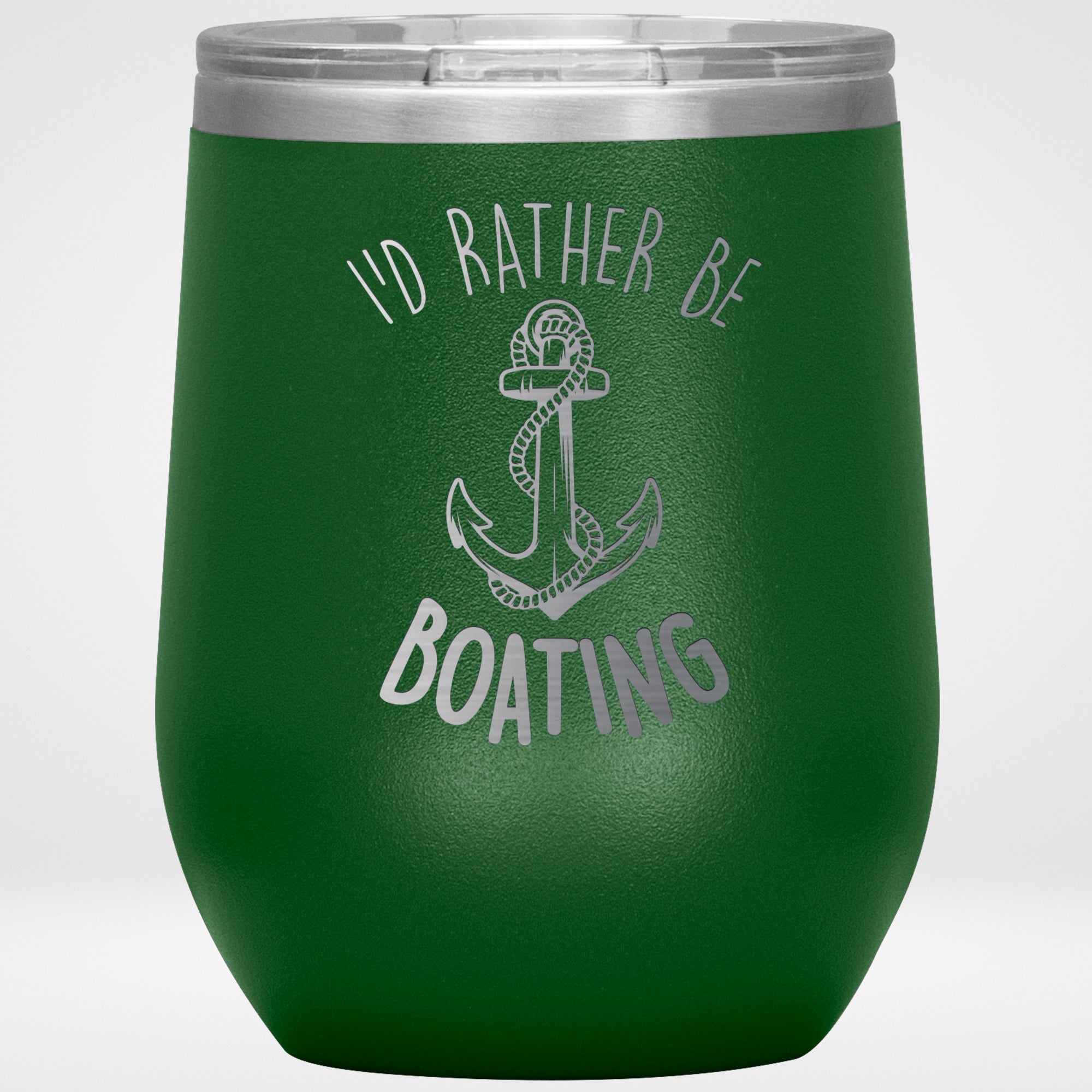 I'd Rather Be Boating Stainless Steel Tumbler