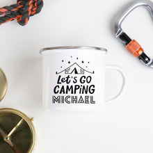 Let's Go Camping Personalized Mug