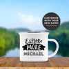 Load image into Gallery viewer, Personalized Explore More Enamel Mug
