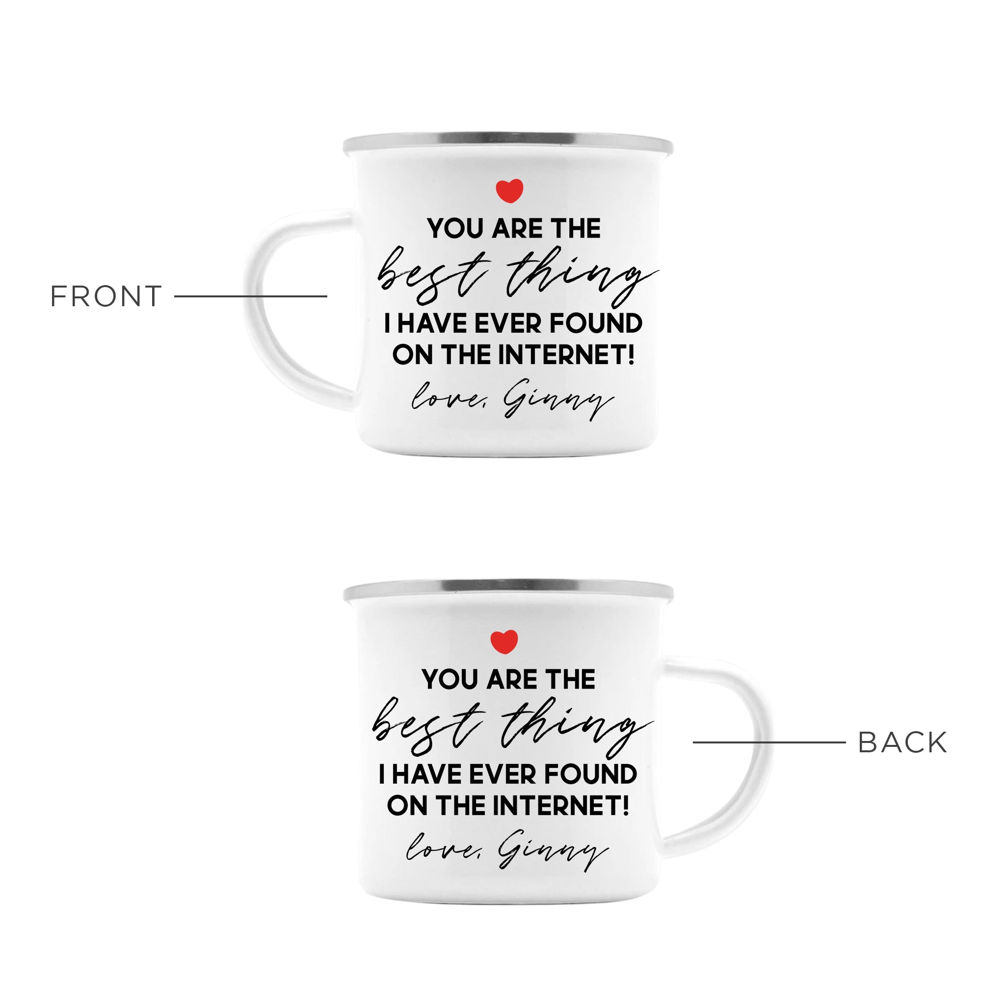 Personalized Online Dating Camp Mug